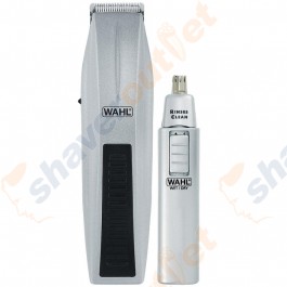 Wahl 12 piece Mustache and Beard Battery Trimmer with Ear and Nose Hair Trimmer