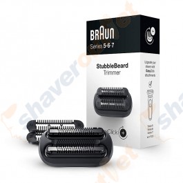 Braun EasyClick Stubble Beard Trimmer Attachment for New Generation Series 5, 6 and 7 Electric Shavers