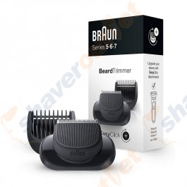 Braun EasyClick Beard Trimmer Attachment for New Generation Series 5, 6 and 7 Electric Shavers