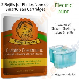 Shaver Shebang Cleaning Concentrate for all Philips Norelco Jet Clean Systems, Mint Scent