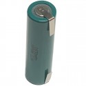 Shaver Replacement Battery AA NiMH with Solder Tabs