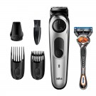 Braun BT5260 Rechargeable Beard Trimmer, Hair Clipper with Mini Foil Shaver and Detail Attachments