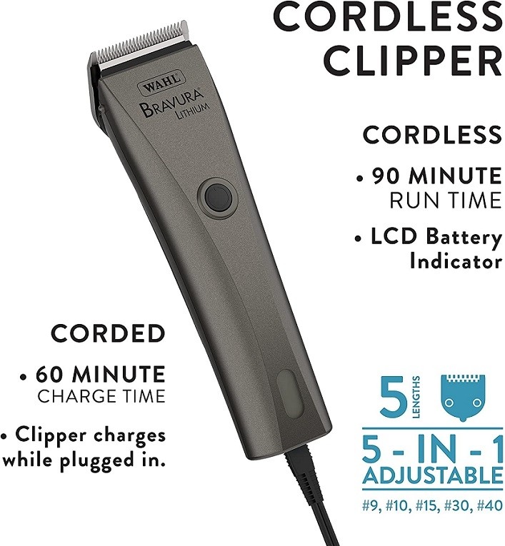 Wahl bravura lithium hotsell ion cordless clipper review