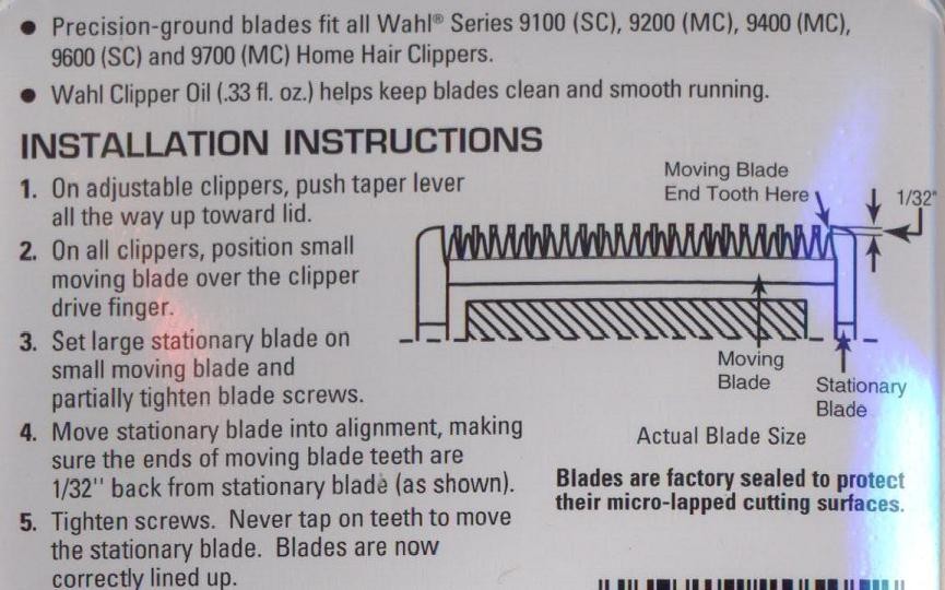 clipper blade set