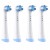Replacement Brush Heads Compatible with Oral-B iO2, iO3, iO4, iO5, iO6, iO7, iO8, iO9, iO10, 4 pack